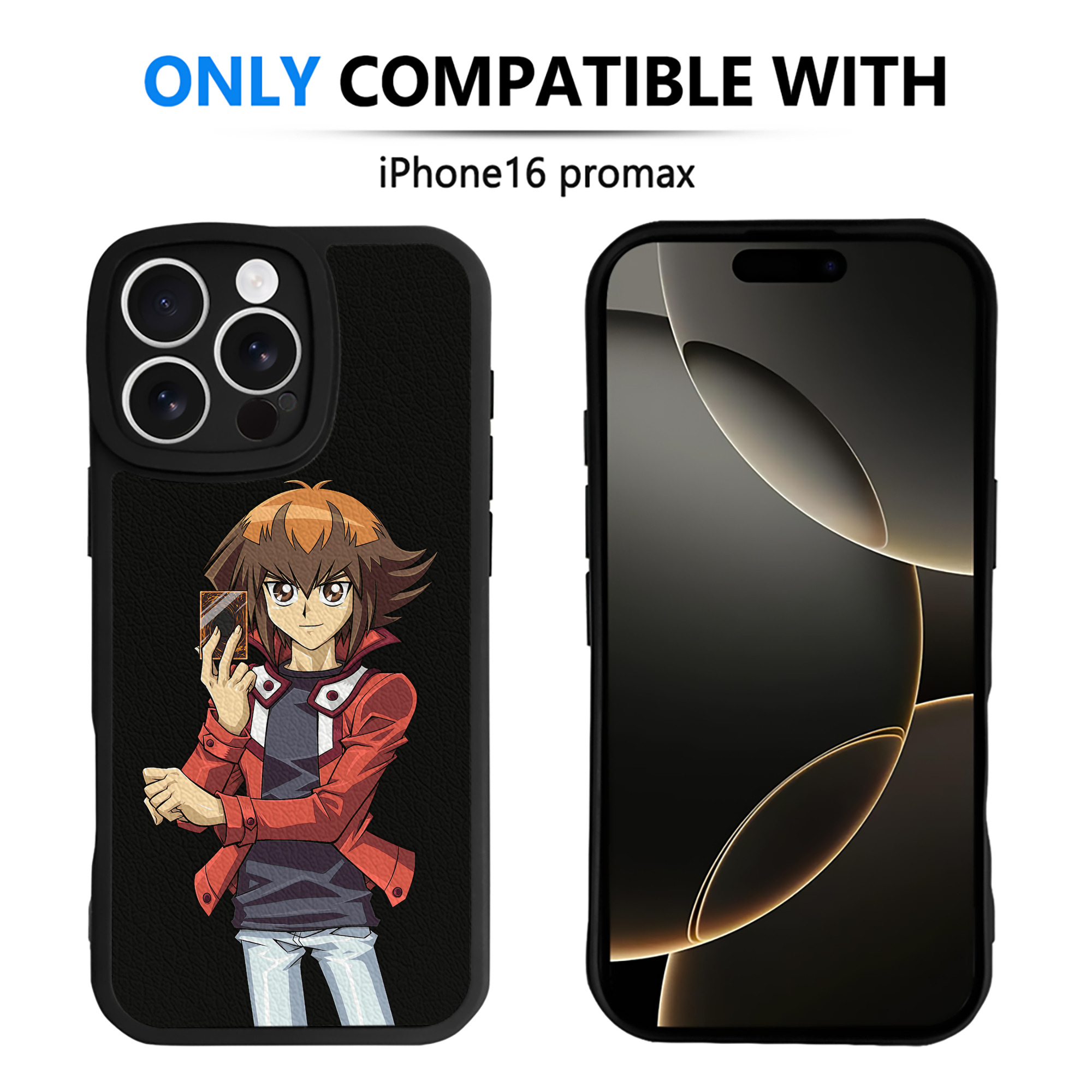 遊☆戯☆王 Yu-Gi-Oh! 【iPhone 16シリーズ対応】シリコンスマホケース（レザー調） 材質：シリコン